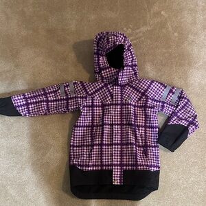 Helly Hansen Kids Purple Checkered Jacket